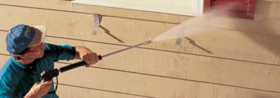 pressure wash building